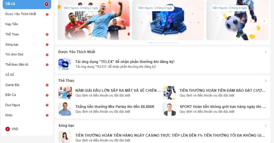 Khuyến mãi đang được nhà cái 8xbet áp dụng